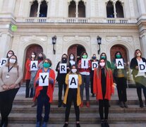 Diputadas en uno de los últimos pedidos por la paridad.