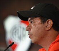 Gallardo tocó todos los temas en la previa del partido ante Liga de Quito. (Fuente: Prensa River) (Fuente: Prensa River) (Fuente: Prensa River)