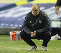 Bielsa, pensativo, en la tarde en Elland Road. (Fuente: AFP) (Fuente: AFP) (Fuente: AFP)