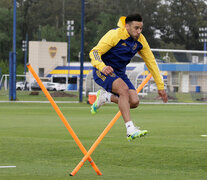 Toto Salvio, durante la práctica en Ezeiza. (Fuente: Foto Prensa Boca) (Fuente: Foto Prensa Boca) (Fuente: Foto Prensa Boca)