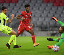 El francés Kingsley Coman, autor del primer y cuarto gol en Múnich.