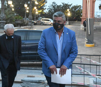 Claudio &amp;quot;Chiqui&amp;quot; Tapia, en Casa Rosada. (Fuente: Télam) (Fuente: Télam) (Fuente: Télam)