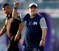 Diego Maradona, DT del Lobo. (Fuente: EFE) (Fuente: EFE) (Fuente: EFE)