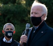 Obama con Biden, en plena recta final para las elecciones del martes. (Fuente: AFP) (Fuente: AFP) (Fuente: AFP)