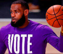 LeBron James, y su llamado a votar. (Fuente: AFP) (Fuente: AFP) (Fuente: AFP)