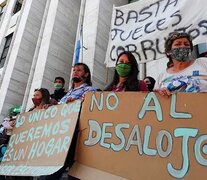 Vecinos junto con organizaciones sociales se manifestaron en Tribunales. (Fuente: Gentileza Rosario Plus) (Fuente: Gentileza Rosario Plus) (Fuente: Gentileza Rosario Plus)