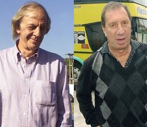 César Luis Menotti y Carlos Salvador Bilardo, ex entrenadores de la Selección y campeones del mundo en 1978 y 1986, respectivamente.