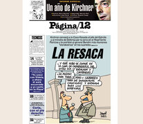 La tapa de PáginaI12 del 25 de mayo de 2004.