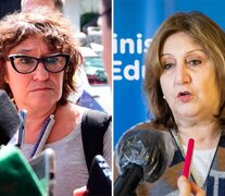 Sonia Alesso de Amsafe y la ministra de Educación Adriana Cantero. (Fuente: Amsafe/Gobernación) (Fuente: Amsafe/Gobernación) (Fuente: Amsafe/Gobernación)