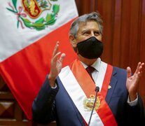 Francisco Sagasti, de 76 años, asumió como presidente de Perú. (Fuente: AFP) (Fuente: AFP) (Fuente: AFP)