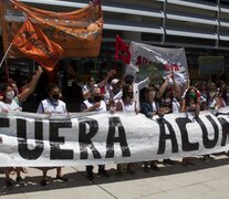 Los gremios docentes realizaron distintas manifestaciones de repudio. (Fuente: Bernardino Avila) (Fuente: Bernardino Avila) (Fuente: Bernardino Avila)