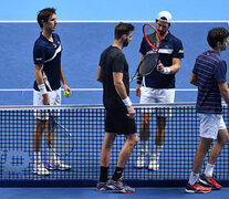 El saludo en la red tras el abandono de Marcel Granollers. (Fuente: AFP) (Fuente: AFP) (Fuente: AFP)