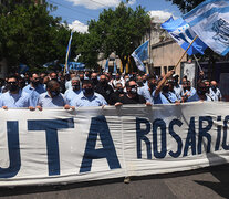 La UTA marchó esta semana por los sueldos atrasados.