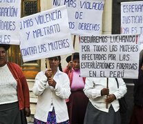 Elcaso de las esterilizaciones forzadas generó protestas de mujeres en todo el Perú.