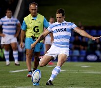 Nicolás Sánchez, otra vez el héroe de Los Pumas frente a Australia. (Fuente: AFP) (Fuente: AFP) (Fuente: AFP)