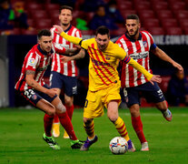 Messi, durante la derrota por 1-0 ante el Atlético del Cholo Simeone. (Fuente: EFE) (Fuente: EFE) (Fuente: EFE)