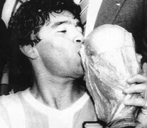 Maradona y la Copa del Mundo, su mayor logro como futbolista.