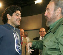 Maradona y Fidel Castro, en uno de sus tantos encuentros.