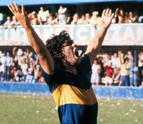 Diego Maradona, figura del Boca campeón del Metropolitano &amp;#39;81.