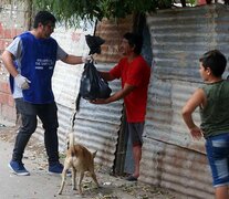 Desde el inicio de la pandemia la asistencia alimentaria no se detuvo.  (Fuente: Sebastián Granata) (Fuente: Sebastián Granata) (Fuente: Sebastián Granata)