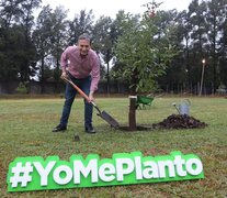 El intendente de Esteban Echeverría, Fernando Gray, lanzó un Programa de Forestación de Plantas Nativas.