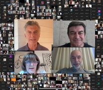 Macri, De Marchi, Bullrich y Larreta compartieron un encuentro virtual.