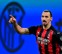 Zlatan Ibrahimovic, figura y líder del Milan puntero. (Fuente: AFP) (Fuente: AFP) (Fuente: AFP)