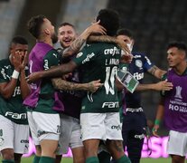 Festeja Palmeiras, nuevo monarca de América.  (Fuente: AFP) (Fuente: AFP) (Fuente: AFP)