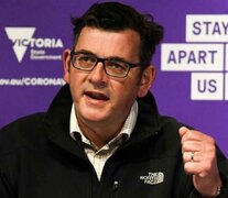 Daniel Andrews, Primer Ministro de Victoria, anunció nueva restricciones a partir del caso.  (Fuente: AFP) (Fuente: AFP) (Fuente: AFP)