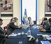 Pleno del Gabinete Económico en la reunión en la Jefatura de Ministros.  (Fuente: Jefatura de Gabinete) (Fuente: Jefatura de Gabinete) (Fuente: Jefatura de Gabinete)