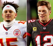 Patrick Mahomes busca su segundo título, Tom Brady quiere su séptimo anillo de campeón.