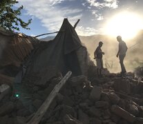 Paraje El Abanico, en San Juan, después del terremoto. (Fuente: Paula Aguilera) (Fuente: Paula Aguilera) (Fuente: Paula Aguilera)