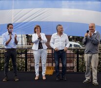 Patricia Bullrich, Alfredo Cornejo y Hernán Lombardi encabezaron el acto. (Fuente: Kala Moreno Parra) (Fuente: Kala Moreno Parra) (Fuente: Kala Moreno Parra)