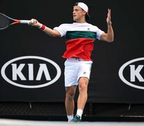 Diego Schwartzman, en Melbourne. (Fuente: AFP) (Fuente: AFP) (Fuente: AFP)