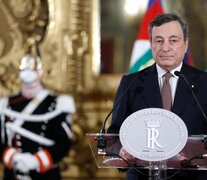 Draghi anunció su gabinete pero aún resta la jura y la confirmación del Congreso.  (Fuente: AFP) (Fuente: AFP) (Fuente: AFP)