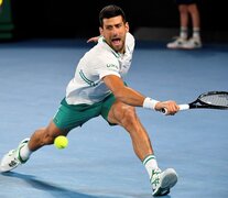 Novak Djokovic llegó con dificultades, pero ya está entre los ocho mejores. (Fuente: AFP) (Fuente: AFP) (Fuente: AFP)