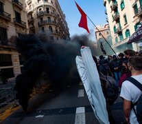 Manifestantes piden la libertad del rapero Pablo Hasel 