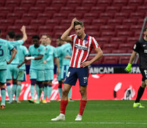 Marcos Llorente se agarra la cabeza. (Fuente: AFP) (Fuente: AFP) (Fuente: AFP)