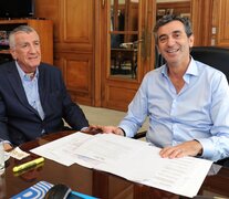 Gioja y Randazzo juntos durante el gobierno del Frente para la Victoria.