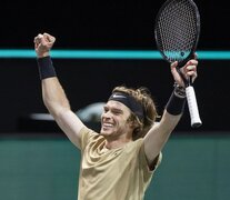 Andrey Rublev viene de ganar el domingo el torneo de Rotterdam. (Fuente: AFP) (Fuente: AFP) (Fuente: AFP)