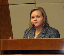 Lilian Samaniego, presidenta de la Comisión de Relaciones Exteriores del Senado paraguayo. (Fuente: EFE) (Fuente: EFE) (Fuente: EFE)