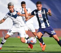 Orellano, autor del gol de Vélez. (Fuente: NA) (Fuente: NA) (Fuente: NA)