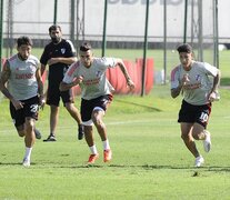 El plantel de River se entrenó en Ezeiza. (Fuente: Prensa River) (Fuente: Prensa River) (Fuente: Prensa River)