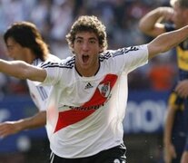 Gonzalo Higuaín con la camiseta de River, una imagen que ya no se volverá a repetir. (Fuente: Télam) (Fuente: Télam) (Fuente: Télam)