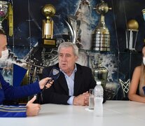 Jorge Ameal, entrevistado por el canal oficial de Boca. (Fuente: Foto Prensa Boca) (Fuente: Foto Prensa Boca) (Fuente: Foto Prensa Boca)