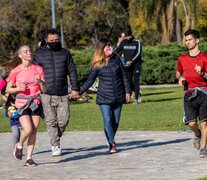 Corredores amateurs en acción. (Fuente: NA) (Fuente: NA) (Fuente: NA)