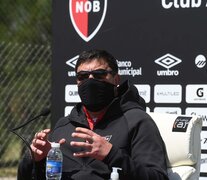 Burgos, en la previa de su debut en el fútbol argentino.