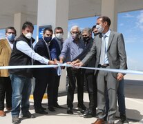 Inauguración de una estación de servicio en Añelo