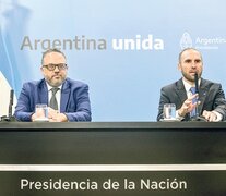 Los ministros Matías Kulfas y Martín Guzmán.