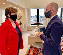 Martín Guzmán se reunió con Kristalina Georgieva en Washington.